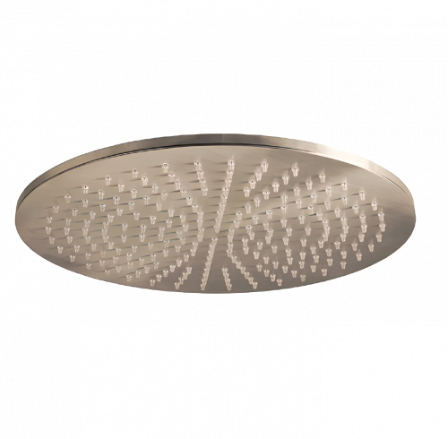 Showerhead Jazz | wall mounted | Ø 300 mm | circular | brushed nickel gloss