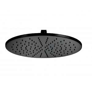 Showerhead Jazz | wall mounted | Ø 200 mm | circular | chrome black ground