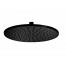 Showerhead Jazz | wall mounted | Ø 200 mm | circular | black mattte