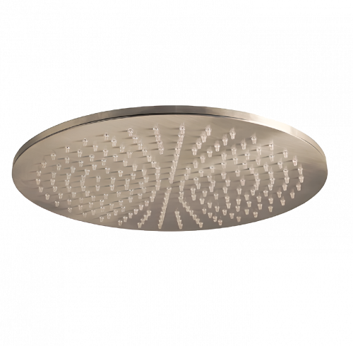 Showerhead Jazz | wall mounted | Ø 200 mm | circular | brushed nickel gloss