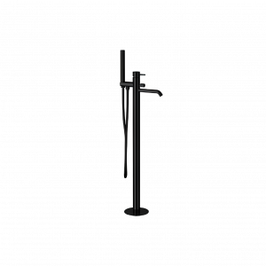 Bath faucet X STYLE lever mixer, free-standing | black mattte