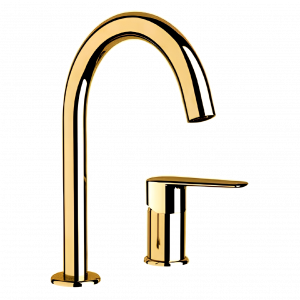 V | Sink faucet Vanity | single lever, dual element mixer | gold mattte