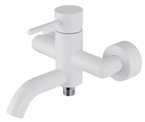 Shower and bath lever faucet X STYLE | white mattte