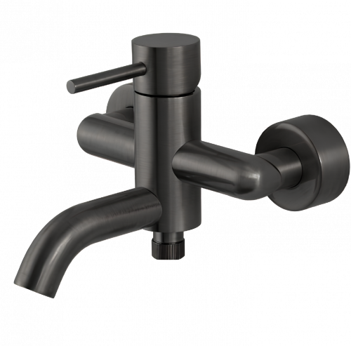 Shower and bath lever faucet X STYLE | chrome black ground