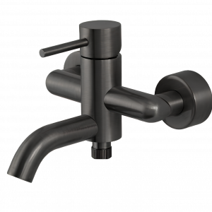 Shower and bath lever faucet X STYLE | chrome black ground