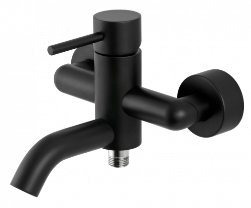 Shower and bath lever faucet X STYLE | black mattte