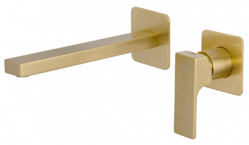 AU | Wash basin faucets Absolute | wall concealed | Lever | 190 | gold mattte