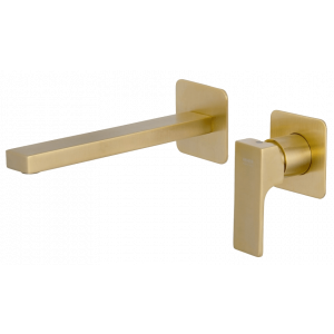 AU | Wash basin faucets Absolute | wall concealed | Lever | 190 | gold mattte