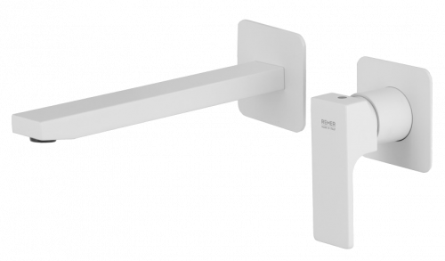 AU | Wash basin faucets Absolute | wall concealed | Lever | 230 | white mattte