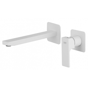 AU | Wash basin faucets Absolute | wall concealed | Lever | 230 | white mattte