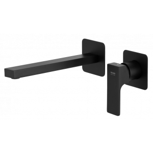 AU | Wash basin faucets Absolute | wall concealed | Lever | 190 | black mattte