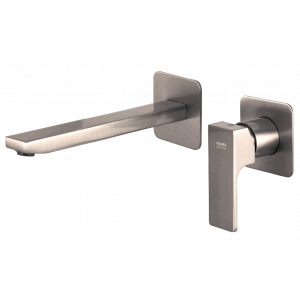 AU | Wash basin faucets Absolute | wall concealed | Lever | 190 | brushed nickel gloss