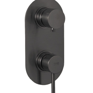 Concealed module X STYLE X 93 | upper part three way Lever | chrome black ground