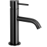 Washbasin faucet X STYLE with drain cap | lever lever low | chrome black ground