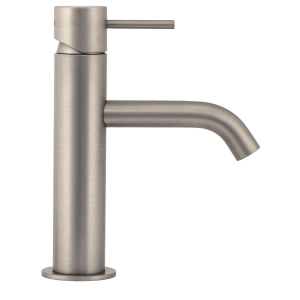 Washbasin faucet X STYLE with drain cap | lever lever low | brushed nickel gloss