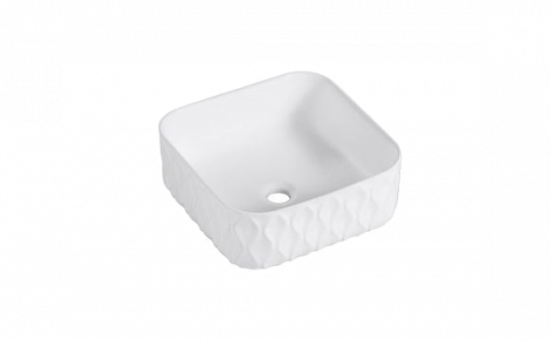 TOPCOUNTER WASHBASIN Sand Waves 38 | 385 x 385 x 165 | white