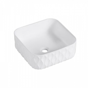 TOPCOUNTER WASHBASIN Sand Waves 38 | 385 x 385 x 165 | white