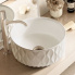 TOPCOUNTER WASHBASIN Sand Waves | 360 x 360 x 165 | white