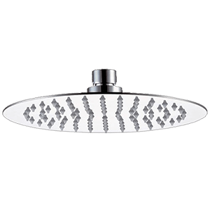 Showerhead CLASS LINE ECO | wall mounted | Ø 250 mm | circular | brushed nickel gloss