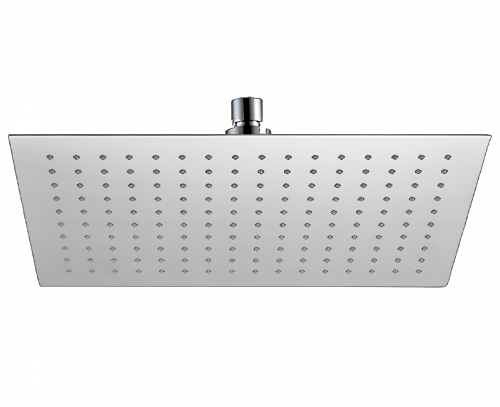 Showerhead SoffiSlim SQ | wall mounted | 330 x 220 mm | polished inox | chrome gloss