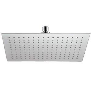 Showerhead SoffiSlim SQ | wall mounted | 330 x 220 mm | polished inox | white mattte