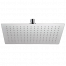 Sprchová hlavica SoffiSlim SQ | závesná | 330 x 220 mm | obdelníkový | leštená nerez | čierná mat