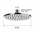 Showerhead Jazz | wall mounted | Ø 200 mm | circular | chrome black ground