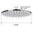 Showerhead Jazz | wall mounted | Ø 300 mm | circular | brushed nickel gloss