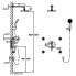 Sprchový set Circulo pákový podomietkový s ručnou sprchou a masážnymi tryskami