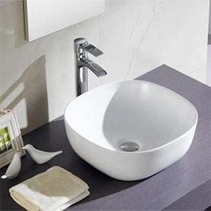 TOPCOUNTER WASHBASIN Olea Square | 410 x 410 x 145 | white