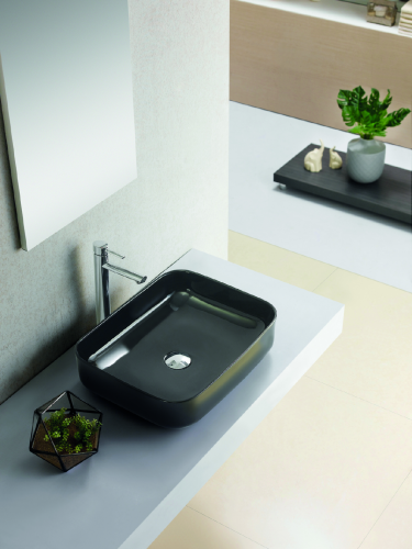 Vessel sink Dinan | 500 x 390 x 130 | black