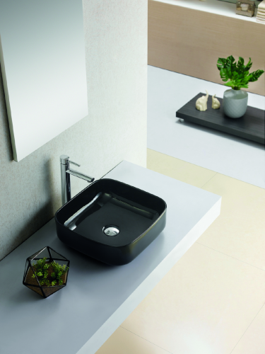 Vessel sink Dinan | 385 x 385 x 135 | black