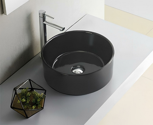 Vessel sink Dinan | 400 x 400 x 150 | black