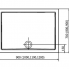 KARIA 900x700x40 mm,vanička litý mramor,bílá