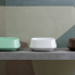 Sinks TAO | 520 x 420 x 180 mm | vessel sinks | rectangular with rounded edges | Aloe mattte