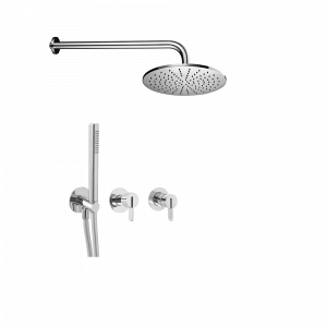 Shower sets | concealed sets lever | with hanging head Ø300 | polished chrome | SWING | upper part