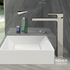 AU | Wash basin faucets Absolute s uzávěrem výpusti | upright faucet fixtures | high | stainless steel color