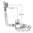 Sifon vanový Multiplex Trio-odtok/přepad | automat s napouštěním přepadem