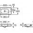 Umývadlo MERIDIAN 600 x 320 x 130 | závesné alebo na dosku | s otvorom na batériu vľavo