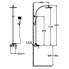 Shower and bath set CAE 750 lever faucet