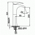 Sink faucet CAE 770 single lever, high