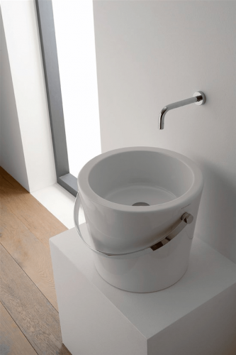 Vessel sink Bucket | Ø405 | white