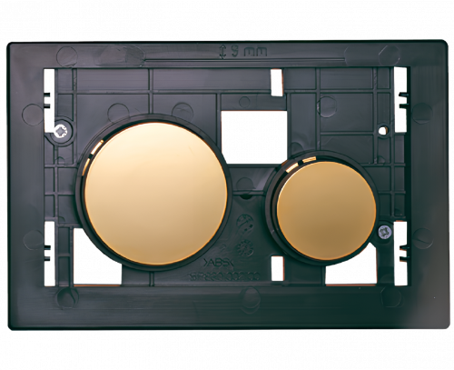 Ovládací WC modul Loop so zlatými tlačítkami z plastu bez dosky