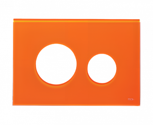 Loop WC push plate module panel orange glass