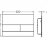 Ovládací WC modul Square Square II  | Brushed Black Chrome