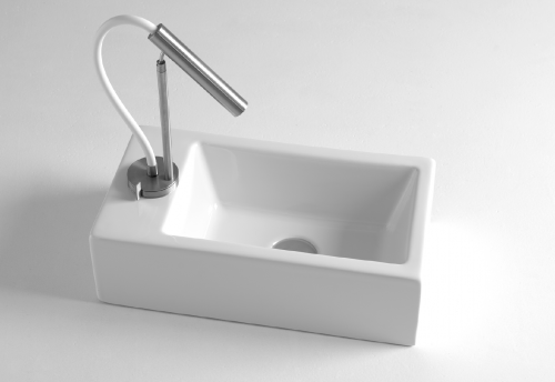 TOPCOUNTER WASHBASIN MINI-S | 440 x 240 x 130 | White gloss