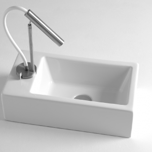 TOPCOUNTER WASHBASIN MINI-S | 440 x 240 x 130 | White gloss