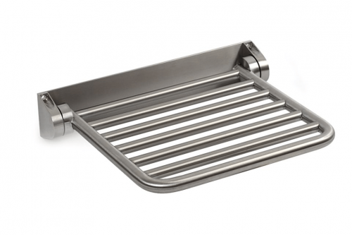 Stainless steel shower seat III | 389 x 470 x 90