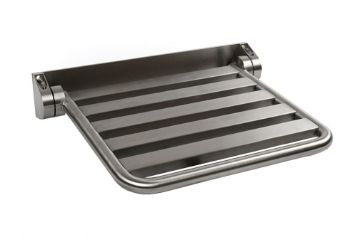 Stainless steel shower seat VII | 389 x 470 x 90