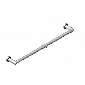 Towel holder 5th AVENUE 560 mm | brushed nickel